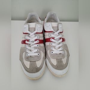 Boss Orange runners.  Cream & Red.  SIZE 41 /Size US 8